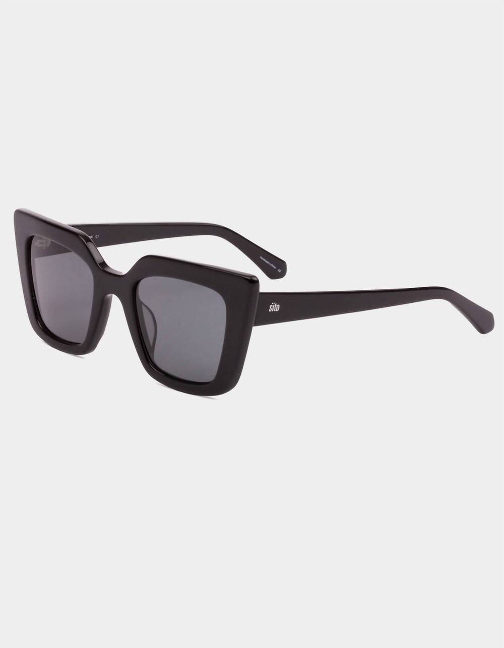 NEW SITO unisex cult vision sunglasses in black iron/ grey
